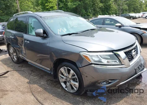 2016 Nissan Pathfinder Platinum из США, поврежденный, VIN 5N1AR2MM8GC644174